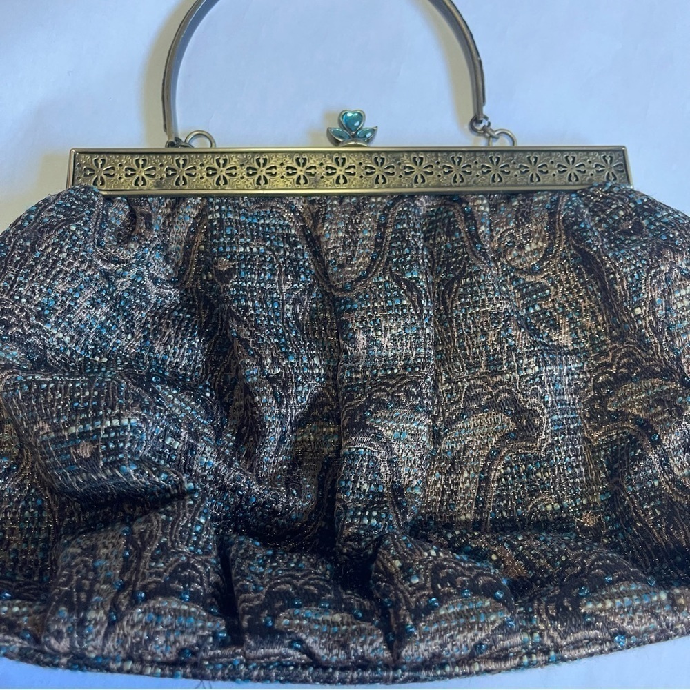 Per Una Vintage Woven Tapestry Evening Bag - Picture 4 of 6